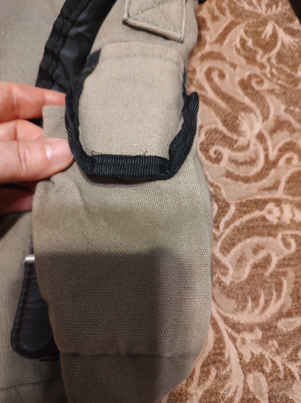 🌿🍂🌿(Reduced-Flawed) Wonderful Vtg 90's Sierra Club Sage Green Messenger Bag - Picture 7 of 15